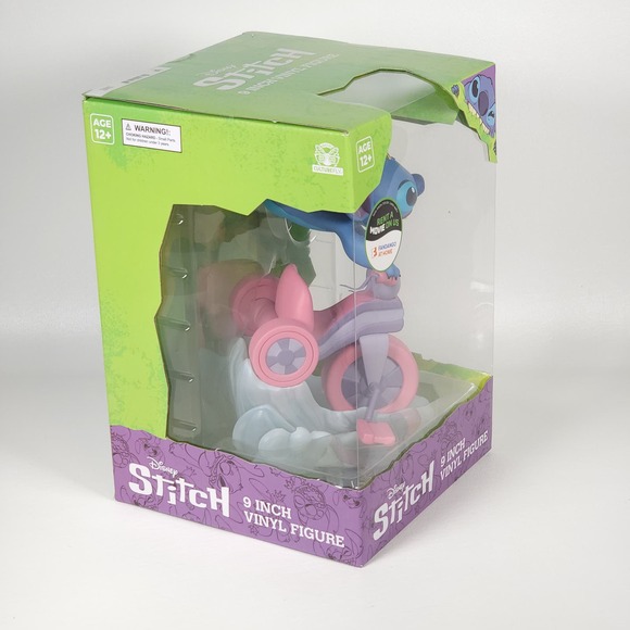 New Disney Stich 9 Inch 9” Vinyl Figure Tricycle‎ By Culturefly Brand New In Box - Picture 4 of 8